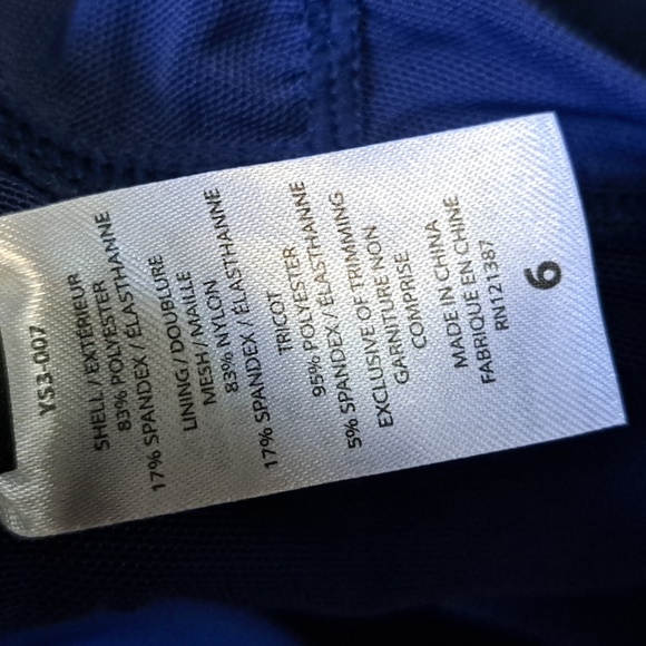 Yummie Maia Plunge One-piece Swimsuit Navy 6 - Picture 10 of 12